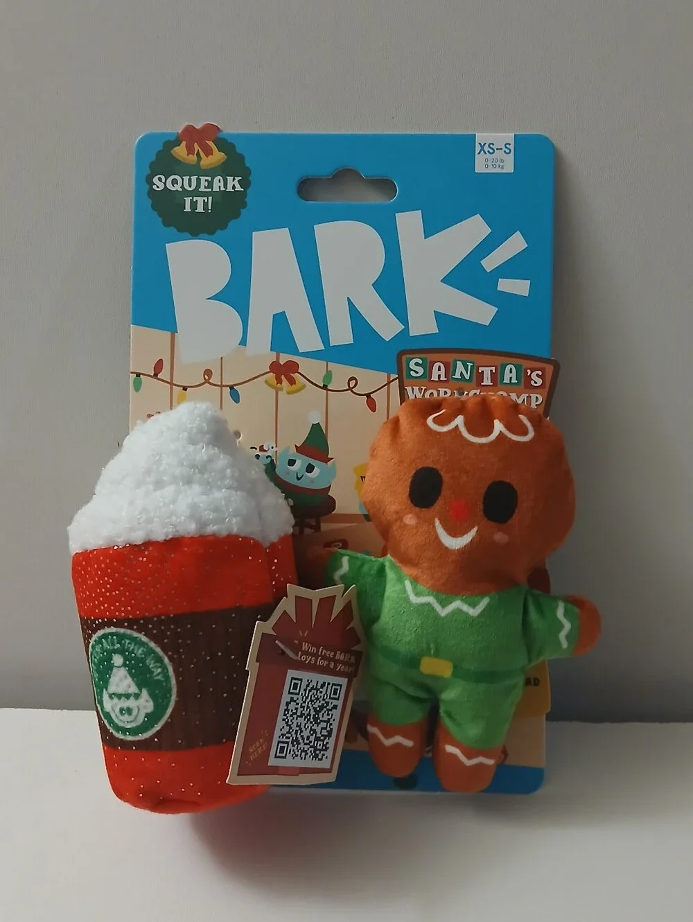 BARK Squeak It Crinkle Plush Toys